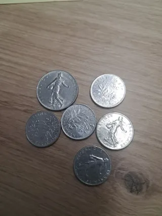 Lote de 6 monete francesi