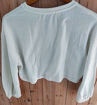 Jersey blanco suave talla M