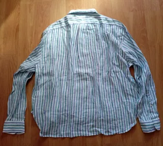 Blusa Ralph Lauren Rayas Verdes y Blancas