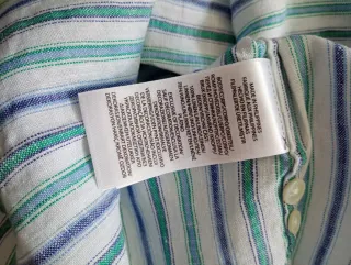 Blusa Ralph Lauren Rayas Verdes y Blancas