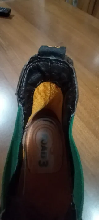 Polacchine uomo marrone e verde