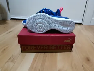 Zapatillas niño  Fútbol Sala Puma Azul/Rosa T.30