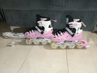 Patines 2 en 1: Ruedas y Hielo