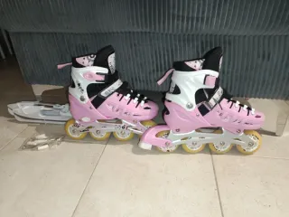Patines 2 en 1: Ruedas y Hielo