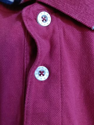 Polo Kappa Color Fucsia, Negro y Blanco Talla S