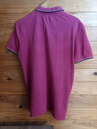 Polo Kappa Color Fucsia, Negro y Blanco Talla S