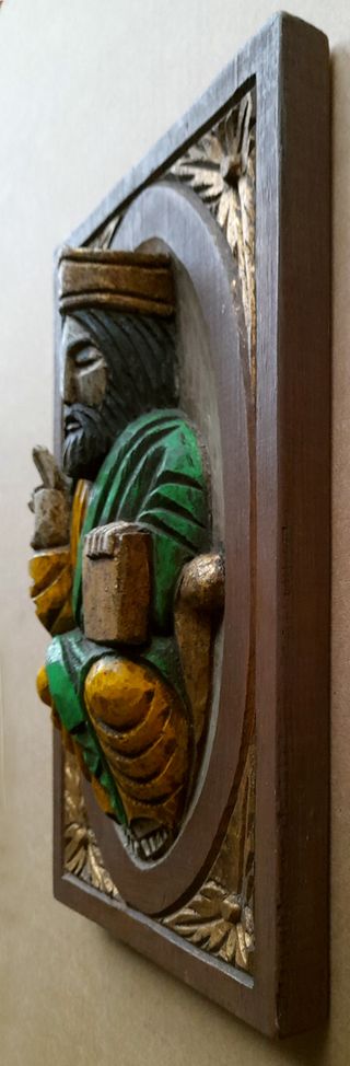 Pantocrátor madera tallado a mano 1969