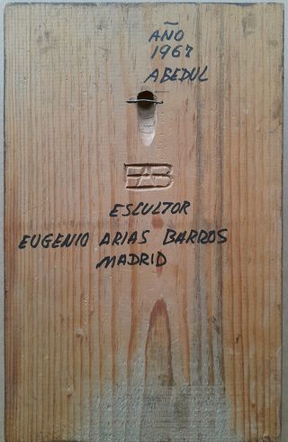 Pantocrátor madera tallado a mano 1969