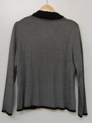 Chaqueta Olga Santoni Gris y Negra