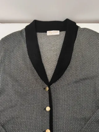 Chaqueta Olga Santoni Gris y Negra