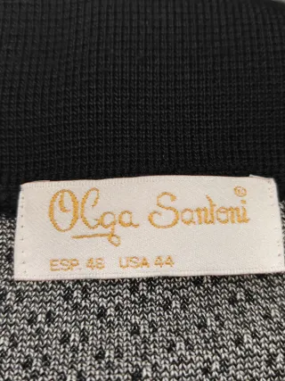 Chaqueta Olga Santoni Gris y Negra
