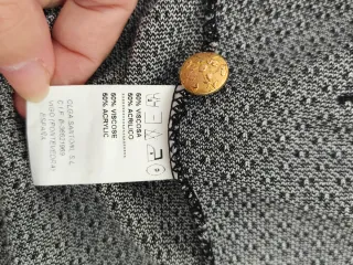 Chaqueta Olga Santoni Gris y Negra