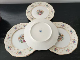 Esclusivi 6 Piatti Floreali Limoges