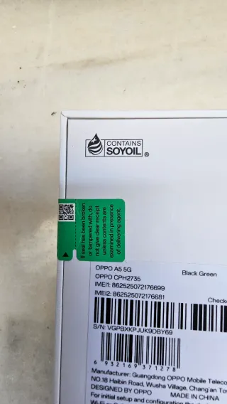 Móvil OPPO A5 5G Nuevo a Estrenar