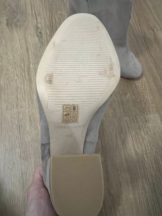 Botines grises de tacón