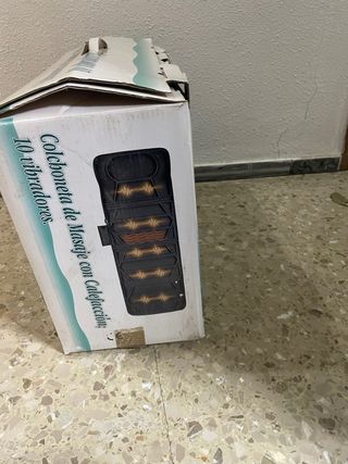 Colchoneta Masaje con Calefacción y 10 Vibradores