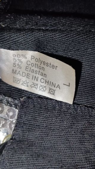 Corpiño lentejuelas plateadas talla L