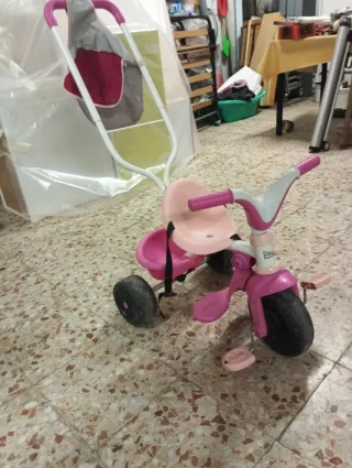 Triciclo infantil rosa Smoby