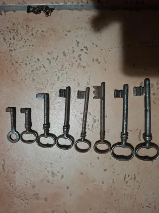 Set di chiavi antiche per decorazione