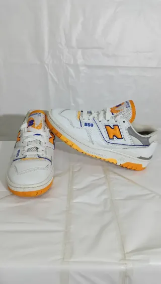 New Balance 550 Bianco Arancione