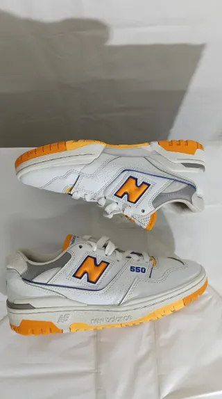New Balance 550 Bianco Arancione