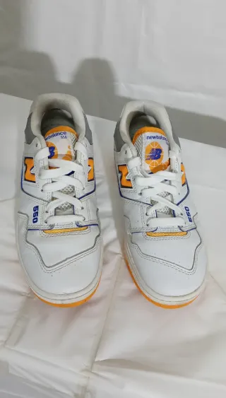 New Balance 550 Bianco Arancione