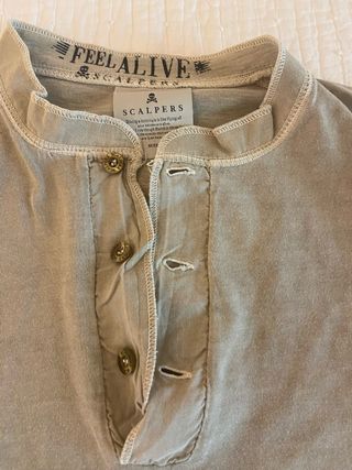 Camiseta Scalpers Algodón Talla M Caqui