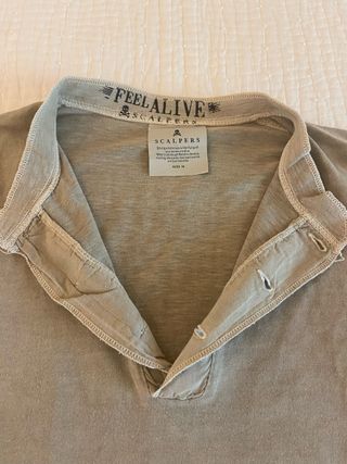 Camiseta Scalpers Algodón Talla M Caqui