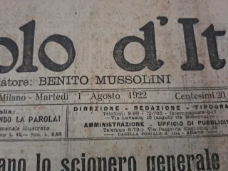 Giornali storici anni 20 , Il Popolo D'Italia