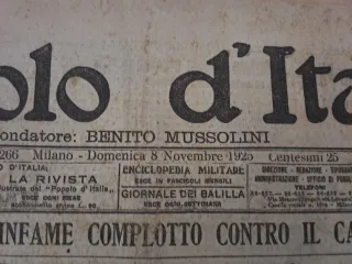 Giornali storici anni 20 , Il Popolo D'Italia