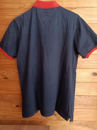 Polo Tommy Hilfiger Color Azul y Rojo Talla M