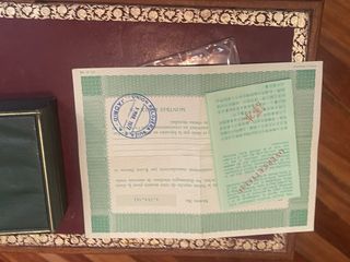Caja de reloj Rolex con documentación