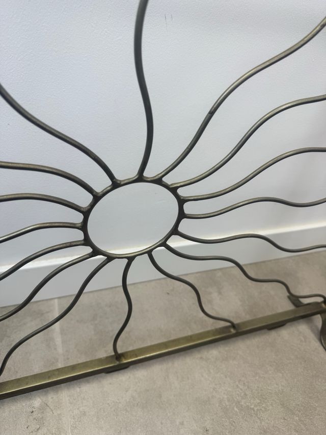 Pantalla chimenea forja sol