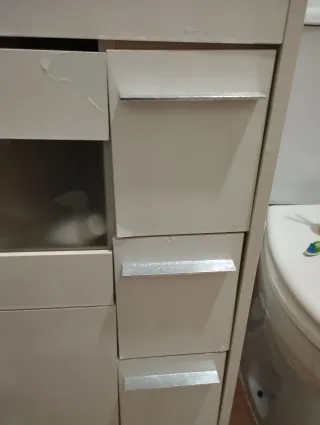 Lavabo y Mueble Blanco 80cm