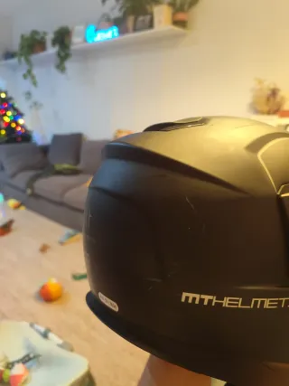 Pareja Cascos Integrales MT Helmet Atom talla M