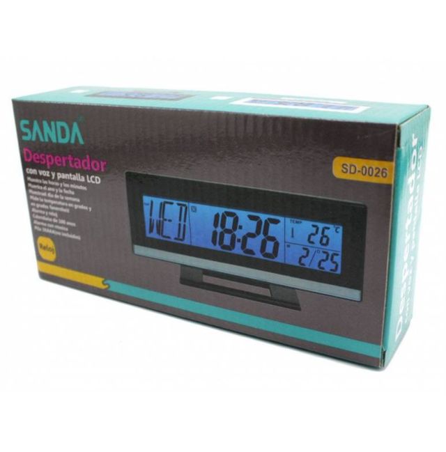 Reloj despertador digital números grandes SD-0026