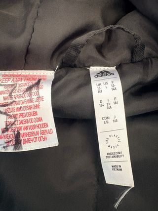 Giubbotto Adidas nero con cappuccio