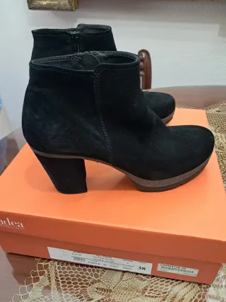 Botines Gadea Serraje Negro Talla 38