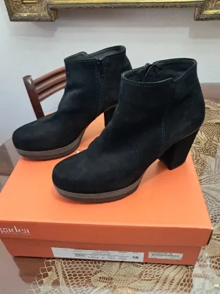 Botines Gadea Serraje Negro Talla 38