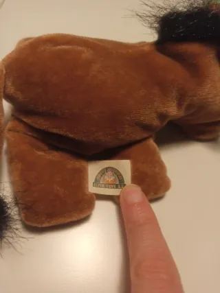 Peluche caballo o burro marrón Elfin Toys