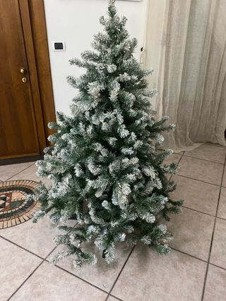 Albero di Natale Innevato con Base Girevole