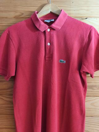 Polo Lacoste Color Rojo Talla S.