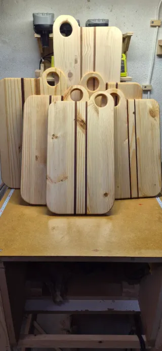 Tábua de corte madeira artesanal