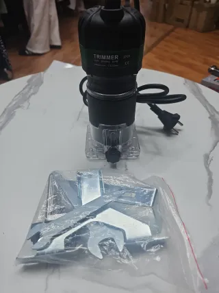 Fresadora Eléctrica Madera + Accesorios