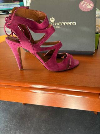 Sandalias Paco Herrero Rosa Tacon