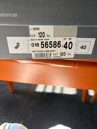 Sandalias Paco Herrero Rosa Tacon