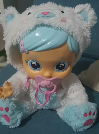Muñeca Bebé Llorón con Pelo Azul