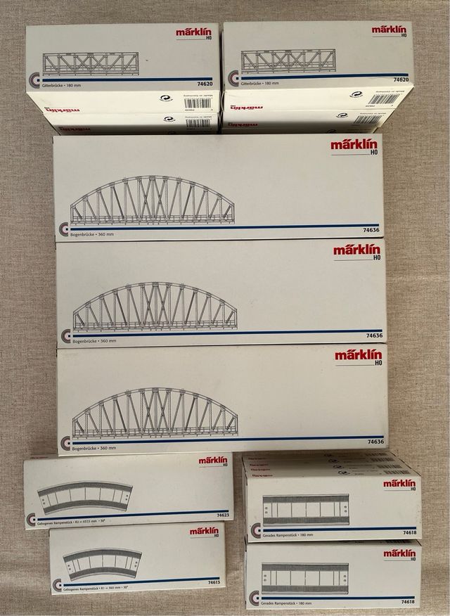 Puentes y rampas Märklín C.