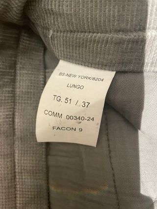 Pantaloni in velluto grigio