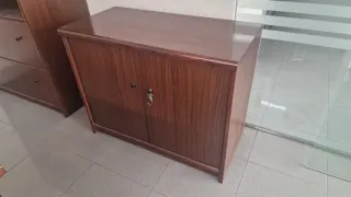 Conjunto despacho profesional madera y cuero